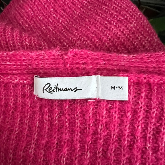 Reitmans - Pink V-Neck Knit Sweater - Picture 4 of 5